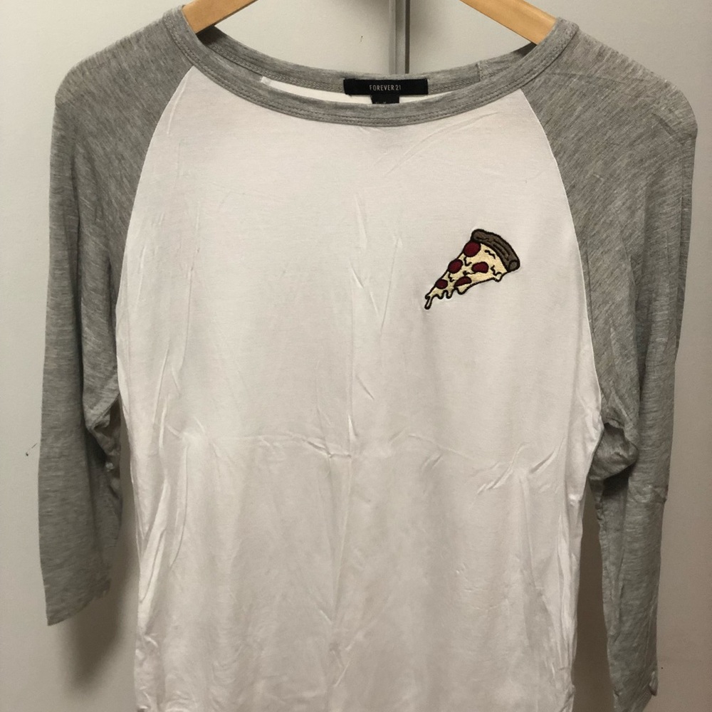 Forver 21 pizza half sleeve t shirt